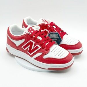 New Balance 480 Red White Sneakers Womens Size 7 / Mens 5.5 , BB480LHR NEW